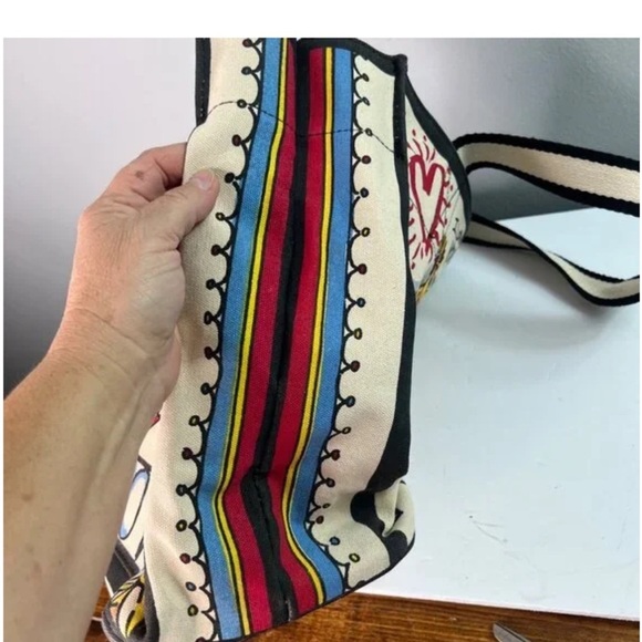 Brighton Queen Of Love Tote Bag With Heart Design & Bold Colors PurseTote Bag - Picture 5 of 16